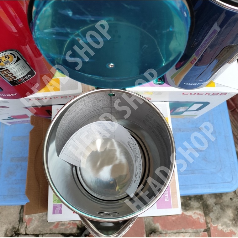 Ấm đun siêu tốc GD-ST19 2.5 Lít bình đun siêu tốc chất liệu thủy tinh bọc nhựa công suất 1500W HEADSHOP