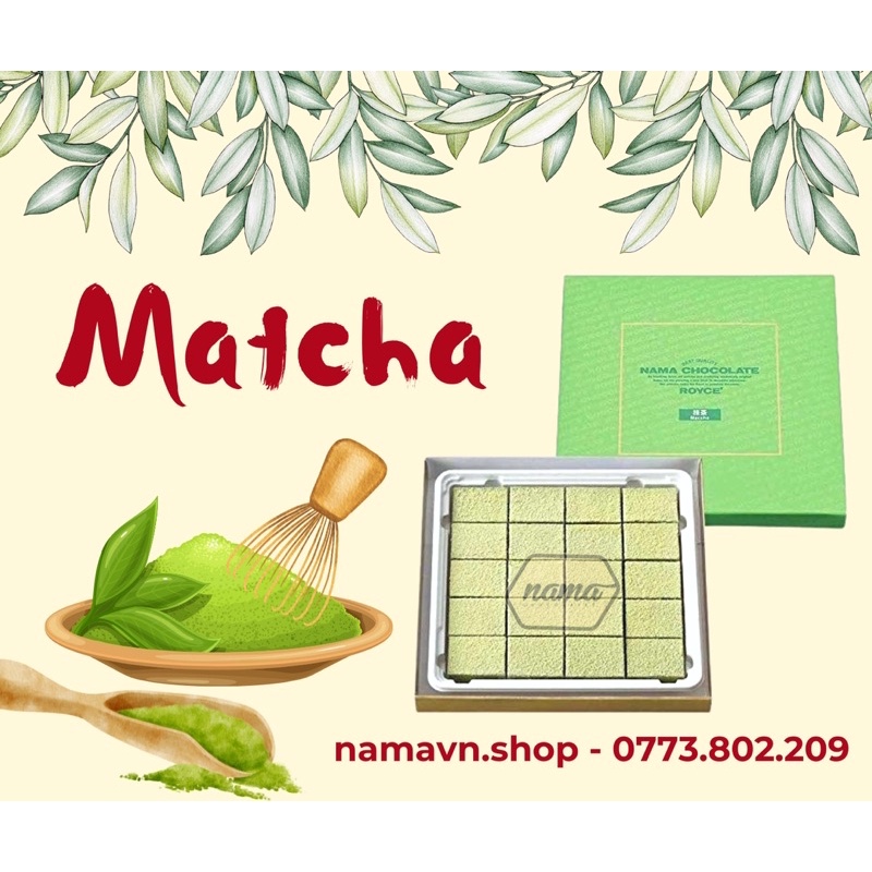 Nama socola tươi Nhật Bản Royce Các vị cơ bản