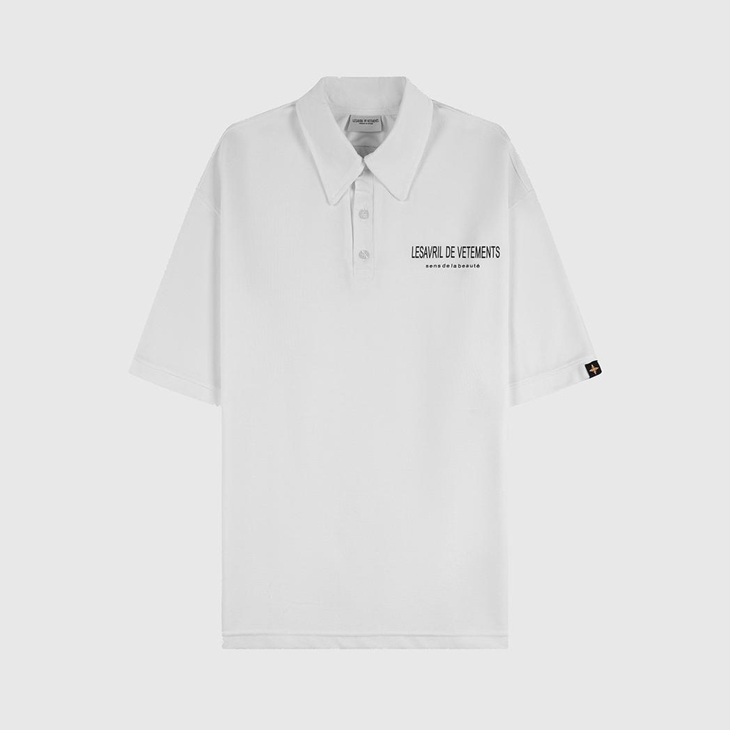 Áo Polo Lesavril de Vetements LDV SDLB White