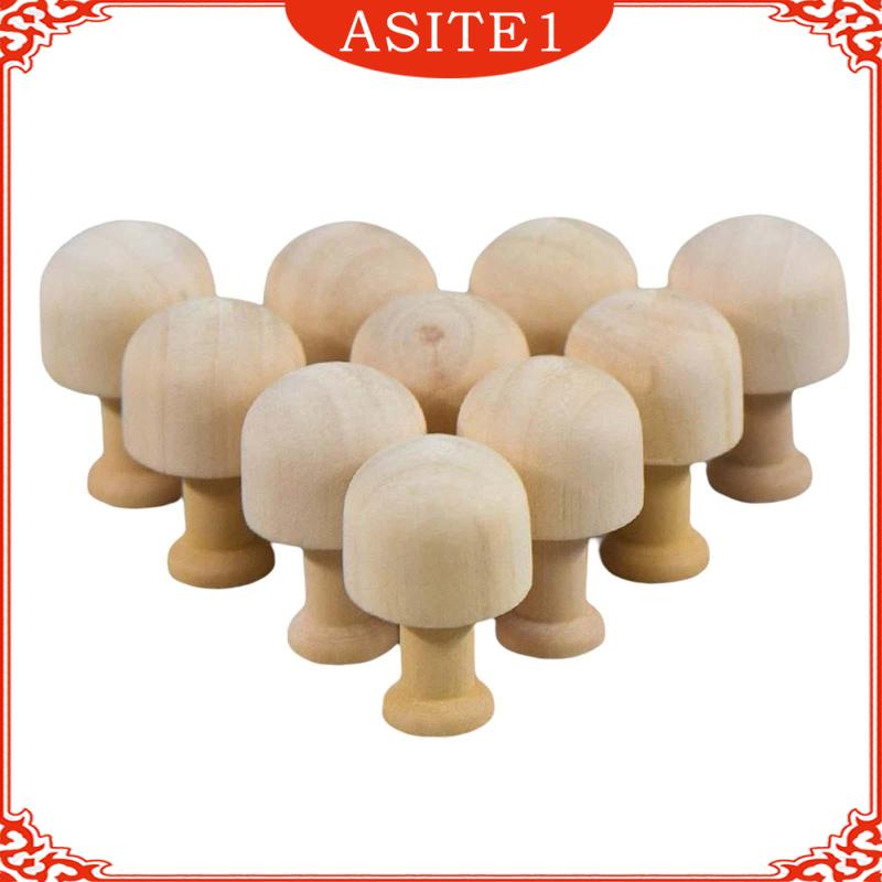 Bộ 10 Búp Bê Gỗ Hình Cây Hạt Dẻ / Người Tuyết / Bắp Ngô Chưa Hoàn Thiện