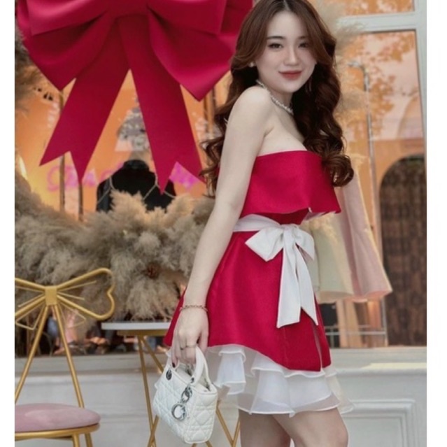 ORDER Đầm nữ phối hai màu tím tay dài ren loan, Váy ôm body sexy cổ chữ V đi chơi, dự tiệc siêu xinh, tôn dáng cực đỉnh