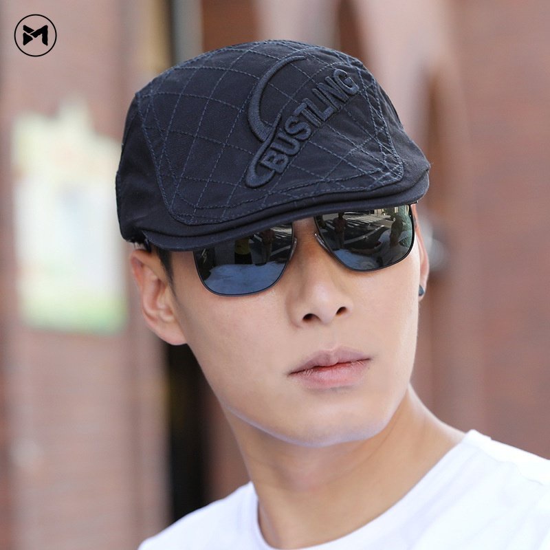 2022 New Arrival Beret Casual Men's Caps Korean Vintage Visor Hat British Forward Hat