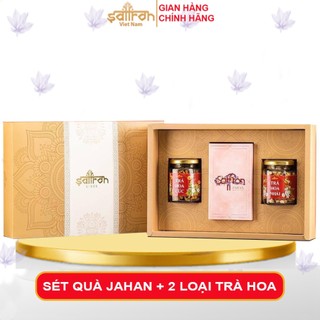 Set quà tặng Saffron Jahan 1Gr + Trà hoa cúc và Trà hoa nhài
