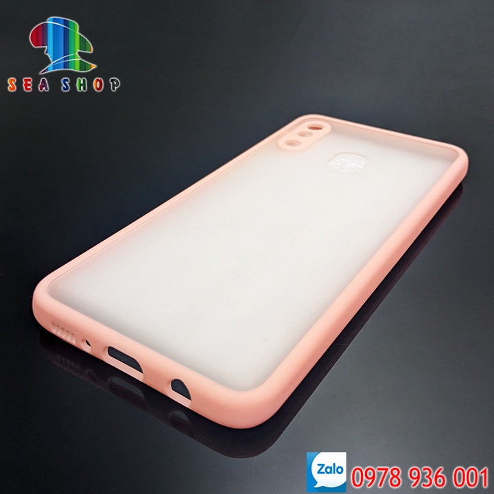 Ốp lưng Samsung A20, A30, M10S SM-A205 SM-A305 viền nhựa dẻo chống sốc - Mặt lưng nhám