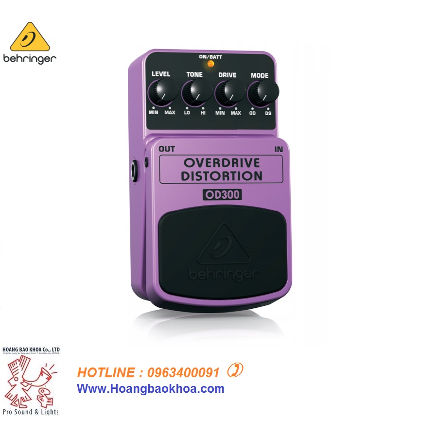OD300 Stompboxes Behringer - Pedal Ghita Behringer