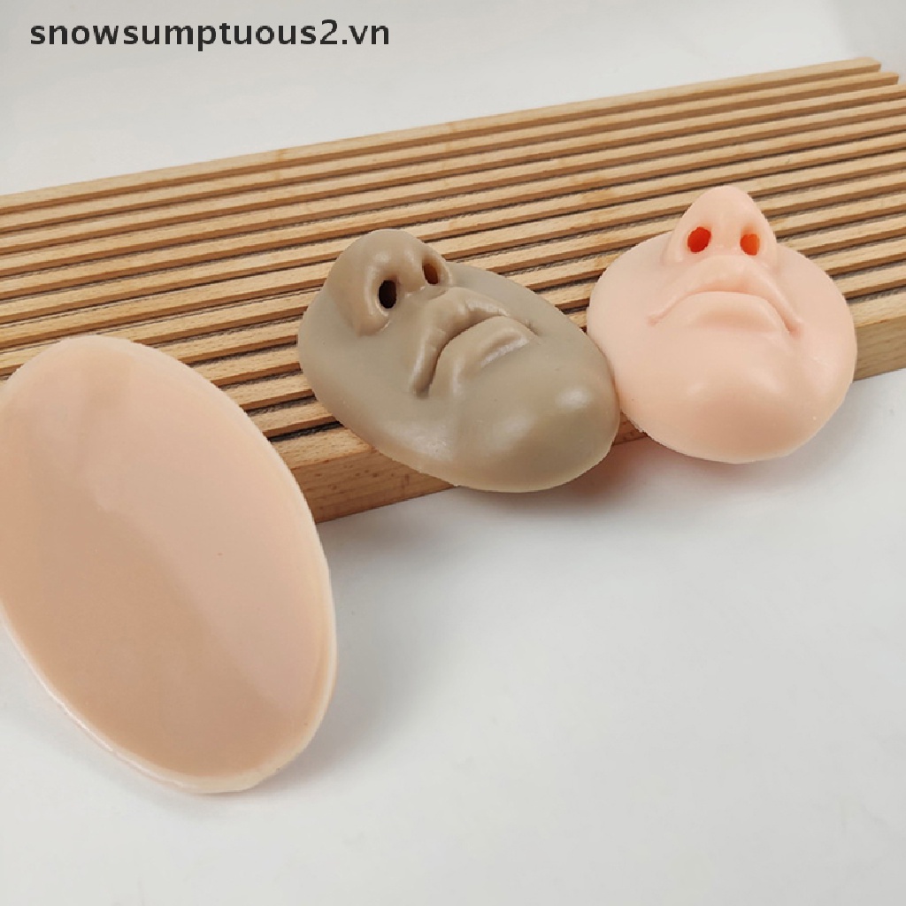 Mô Hình Mặt Người 3D Bằng Silicon Dùng Tập Trang Điểm Mũi / Môi