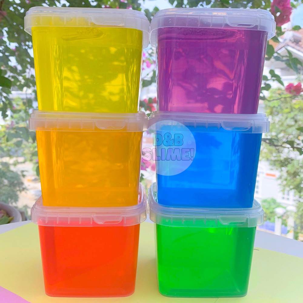 Slime Trong Nhiều Màu Hũ 500ml Cao Cấp Loại Đẹp - Đồ Chơi Slime Dẻo Ma Thuật Trong Suốt Nhiều Màu Sắc