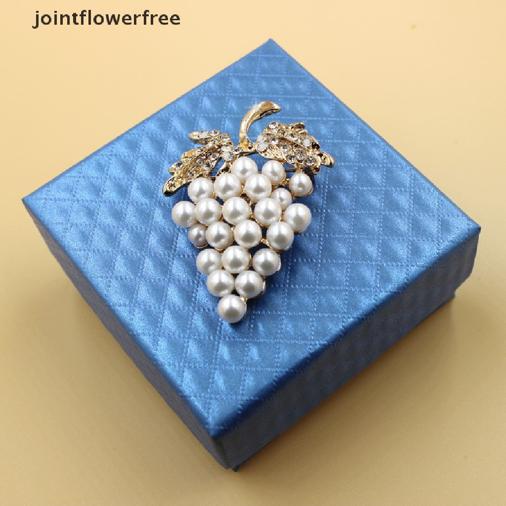 Trâm Cài Áo Hình Chùm Nho Đính Ngọc Trai Sang Trọng