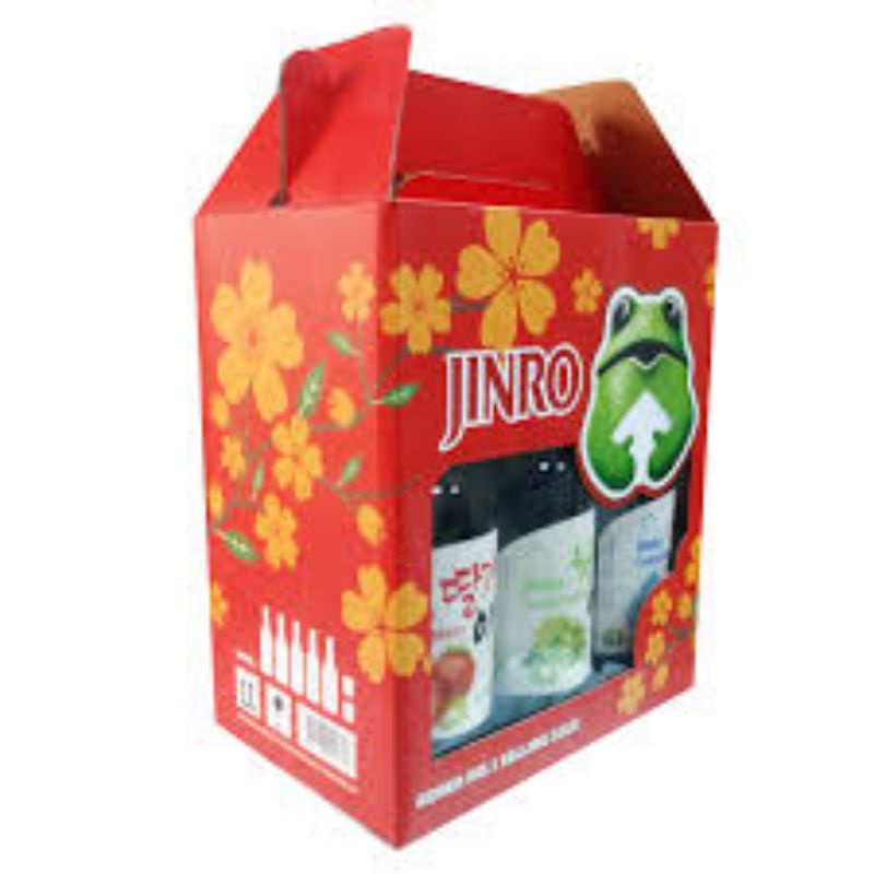 [Quà Tết] -- Hộp quà tặng 6 chai Soju Jinro nhập khẩu