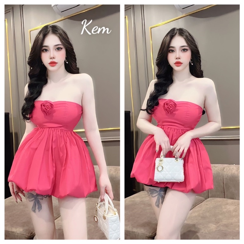 Sét váy quây đính hoa