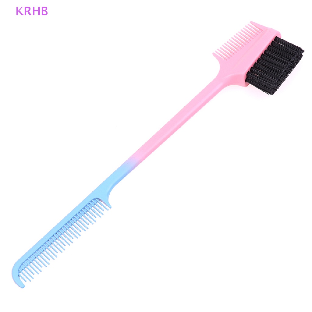 1 Lược Chải Tạo Kiểu Lông Mày / Tóc Hai Mặt Nhiều Màu Sắc KRHB