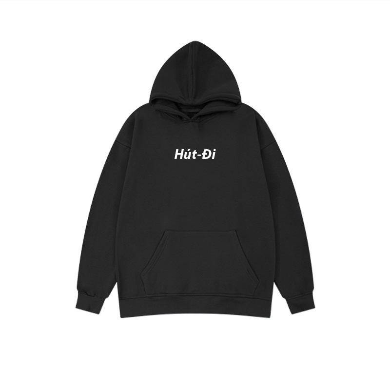 Áo hoodie ULZZANG unisex chất liệu nỉ cao cấp freesize in hình hut đi