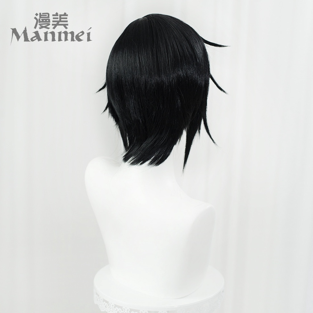 Tóc Giả Ngắn 35cm Màu Đen Hóa Trang Nhân Vật Sebastian Michaelis Trong Hắc Quản Gia