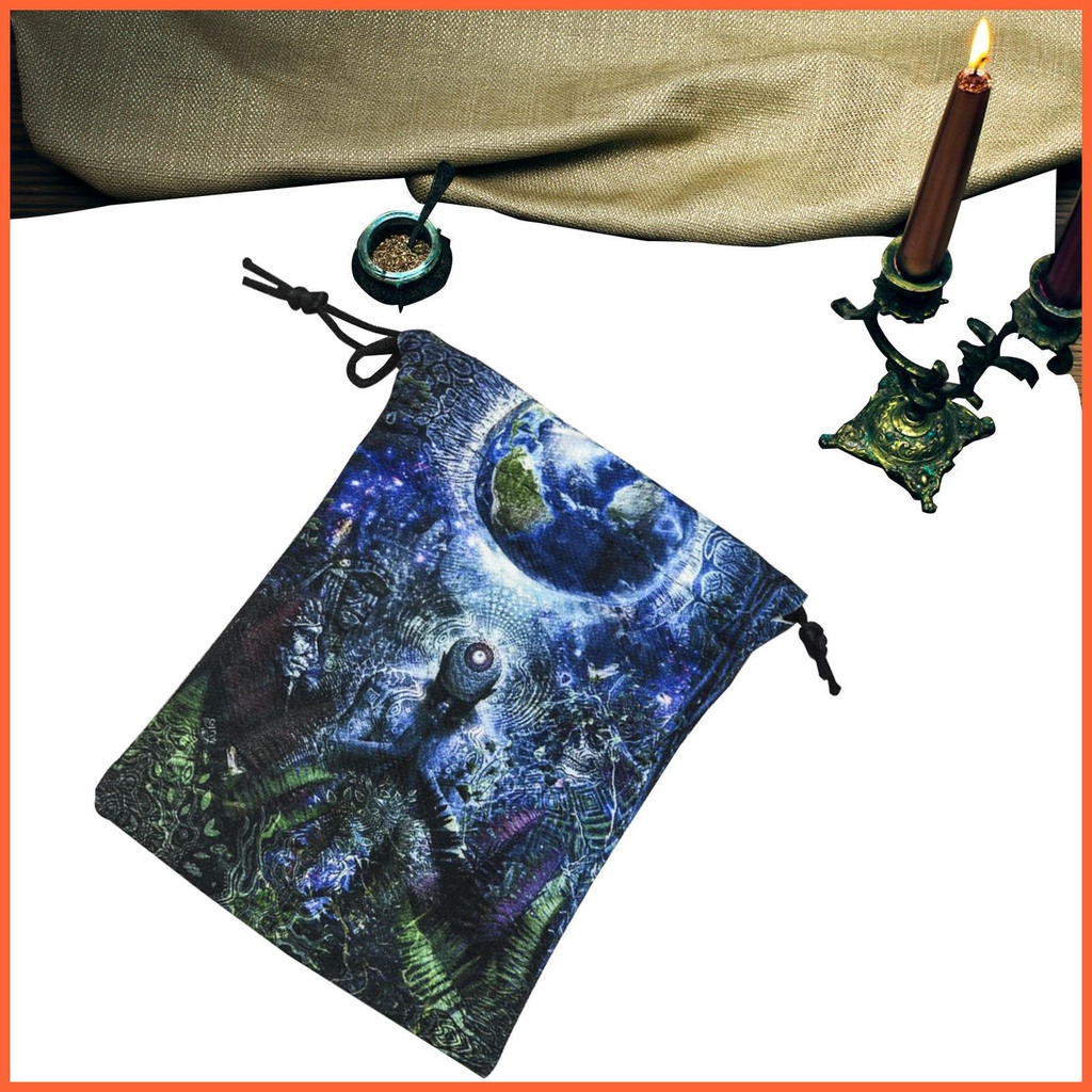 Túi Dây Rút Hai Mặt Đựng Thẻ Bài Tarot 2022 Tiện Dụng