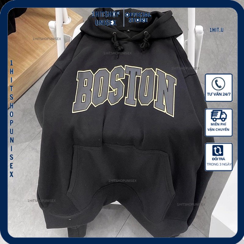 Áo Hoodie Dáng Rộng BOSTON PQK