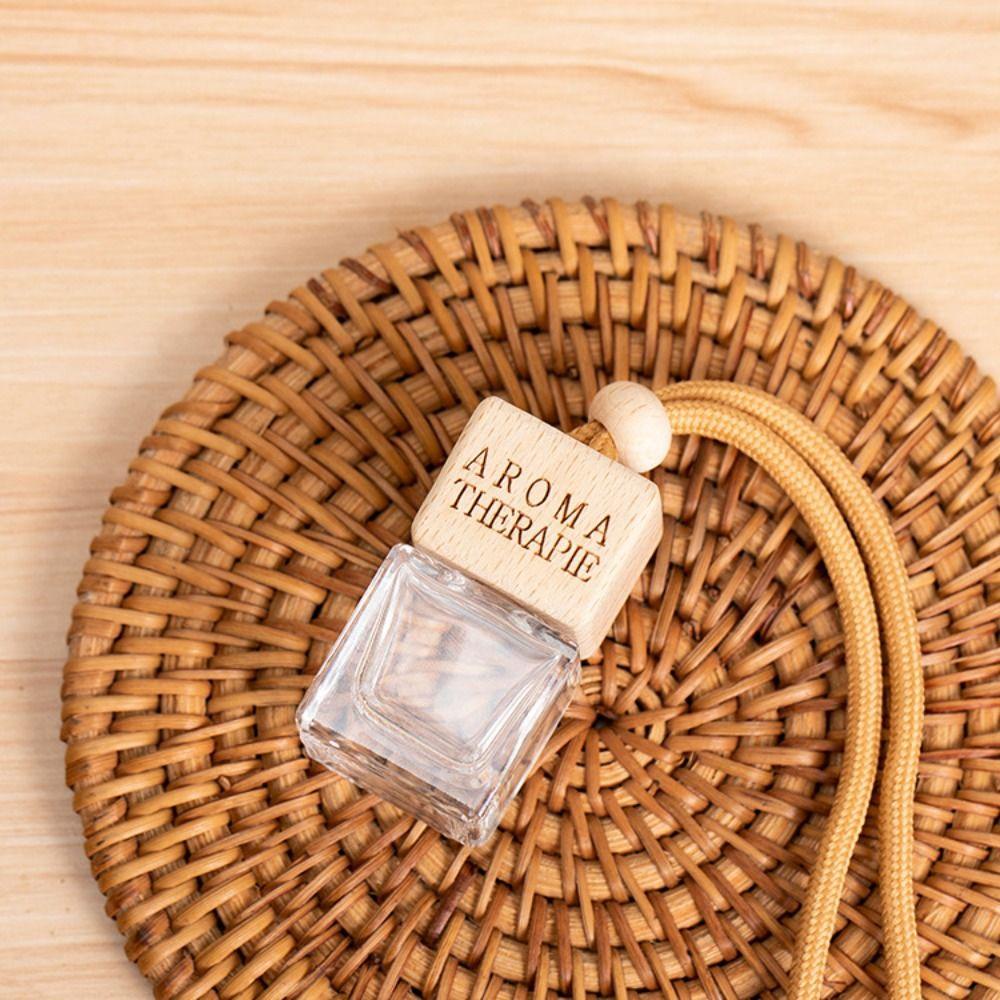 Lọ Nước Hoa Rỗng Có Nắp Gỗ 6 / 8 / 10ML Trang Trí Xe Hơi