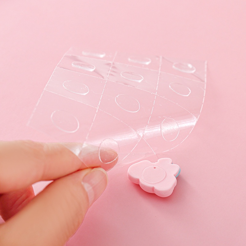 Set 12 Miếng Dán Hai Mặt Hình Tròn Trong Suốt Không Để Lại Dấu Vết Dùng Để Cố Định Bong Bóng Trang Trí Tiệc Cưới / Sinh Nhật