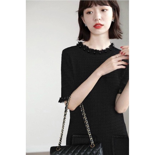 Đầm Za..ra viền cổ ngọc