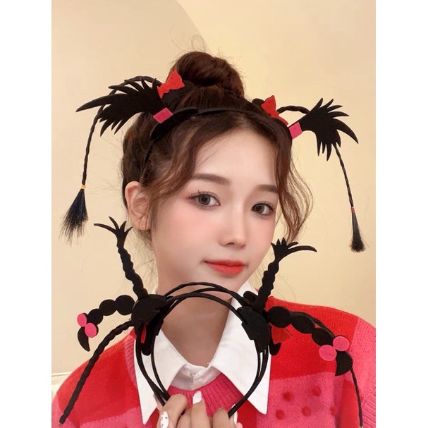 Băng Đô Bờm Tóc Giả Cute Dễ Thương Hài Vui Nhộn Tiktok Livestream