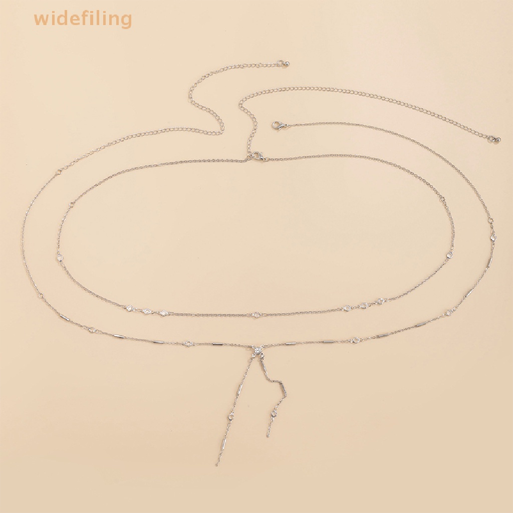 Thắt Lưng Dây Xích Mảnh Xỏ Hạt Thời Trang Đường Phố Vintage Mùa Hè Cho Nữ Y2K