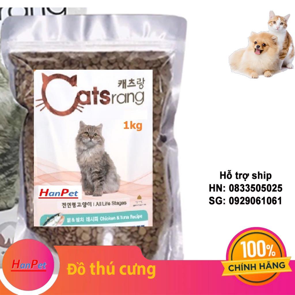 Thức ăn cho mèo Catsrang gói lẻ 1kg đồ ăn cho mèo sáng mắt Hàn quốc