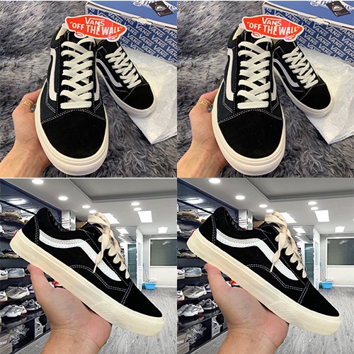 Giày Vans Vault Old Skool Bản Cao Cấp, Giày Vans Đen Vạch Trắng Basic,Đủ Size Nam Nữ Full Box Bill