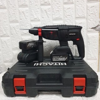 Máy khoan bê tông hitachi 118v bằng pin không chổi than- tặng 2mũi khoan