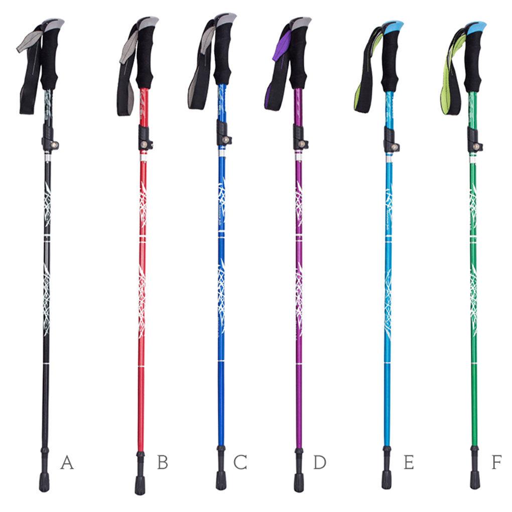 Gậy Leo Núi Gấp Gọn 5 Phần Chống Trượt Dễ Dàng Sử Dụng