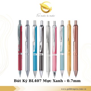 [HÀNG CHÍNH HÃNG] Bút Ký Cao Cấp Energel Pentel BL407 Nét 0.7mm Mực Xanh