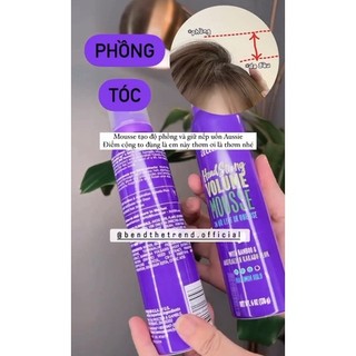 [AUTH-ĐỦ BILL] MOUSSE AUSSIE INSTANT VOLUME LÀM PHỒNG GIỮ NẾP TÓC