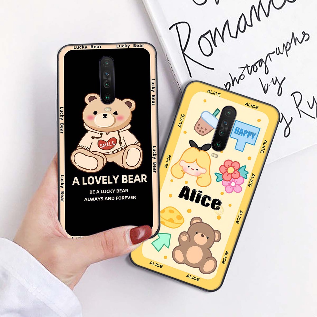 Ốp Xiaomi Redmi K30 / Redmi K30 5G in hình gấu bear, hoạt hình cute, đáng yêu