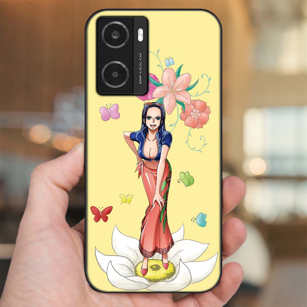 Ốp lưng Oppo A77s viền đen in hình Nico Robin One Piece Đảo Hải Tặc