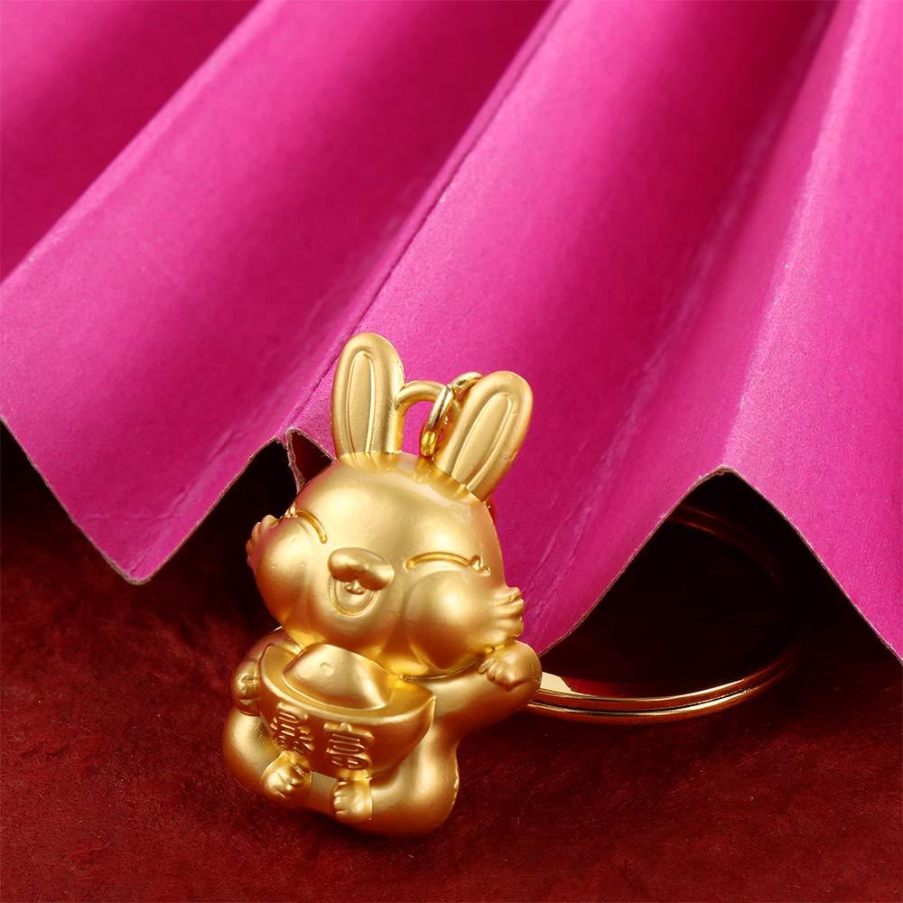 ANEMONE Girl Key Chain Trendy Lovely Bag Pendant Rabbit Cartoon Metal|Ingot Key Ring
