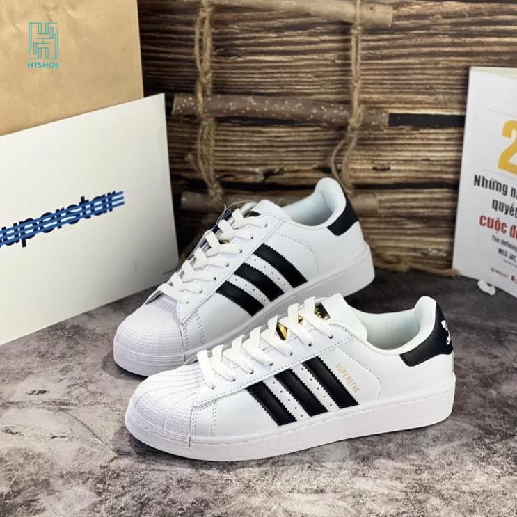 Giày Adidas superstar 3 sọc đen Mũi Sò Tem Vàng Chuẩn - Adidas Superstar EG4958 # = ]