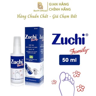 Zuchi Family Xịt khử mùi hôi chân giày Hoa Linh 50ml
