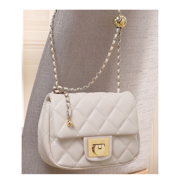 Túi Pierre Cardin chuông dây da phối xích - Hàng chính hãng