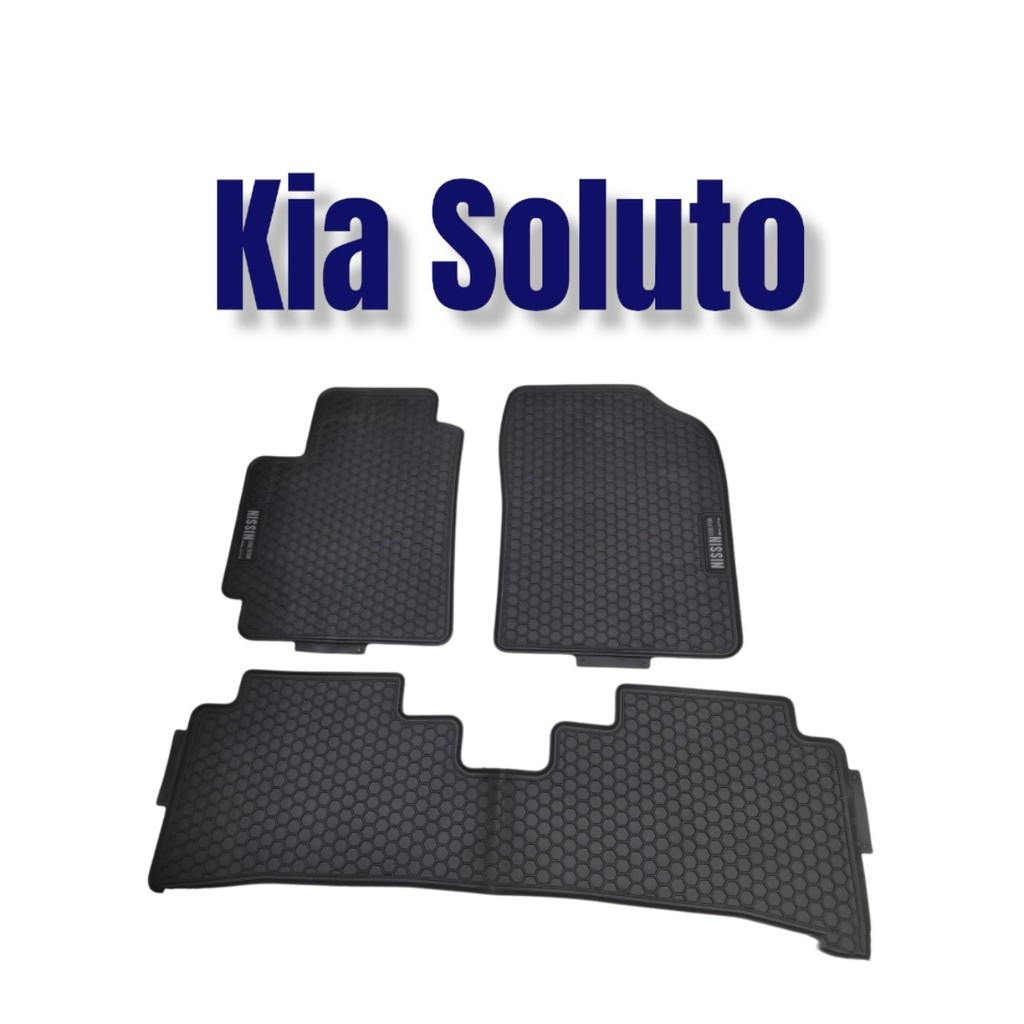 Thảm Lót Sàn Xe Hơi Chất Liệu Cao Su Không Mùi Chống Thấm Nước Cho Xe KIA Soluto