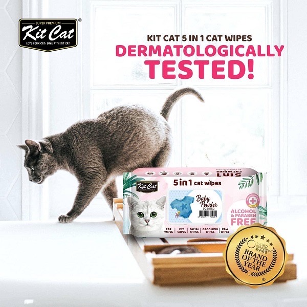 KHĂN ƯỚT CAO CẤP KITCAT KHÁNG KHUẨN DÀNH CHO MÈO - HAYUMI