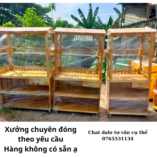 Xe Gỗ Bán Trà Sữa Giá Rẻ Tại Xưởng