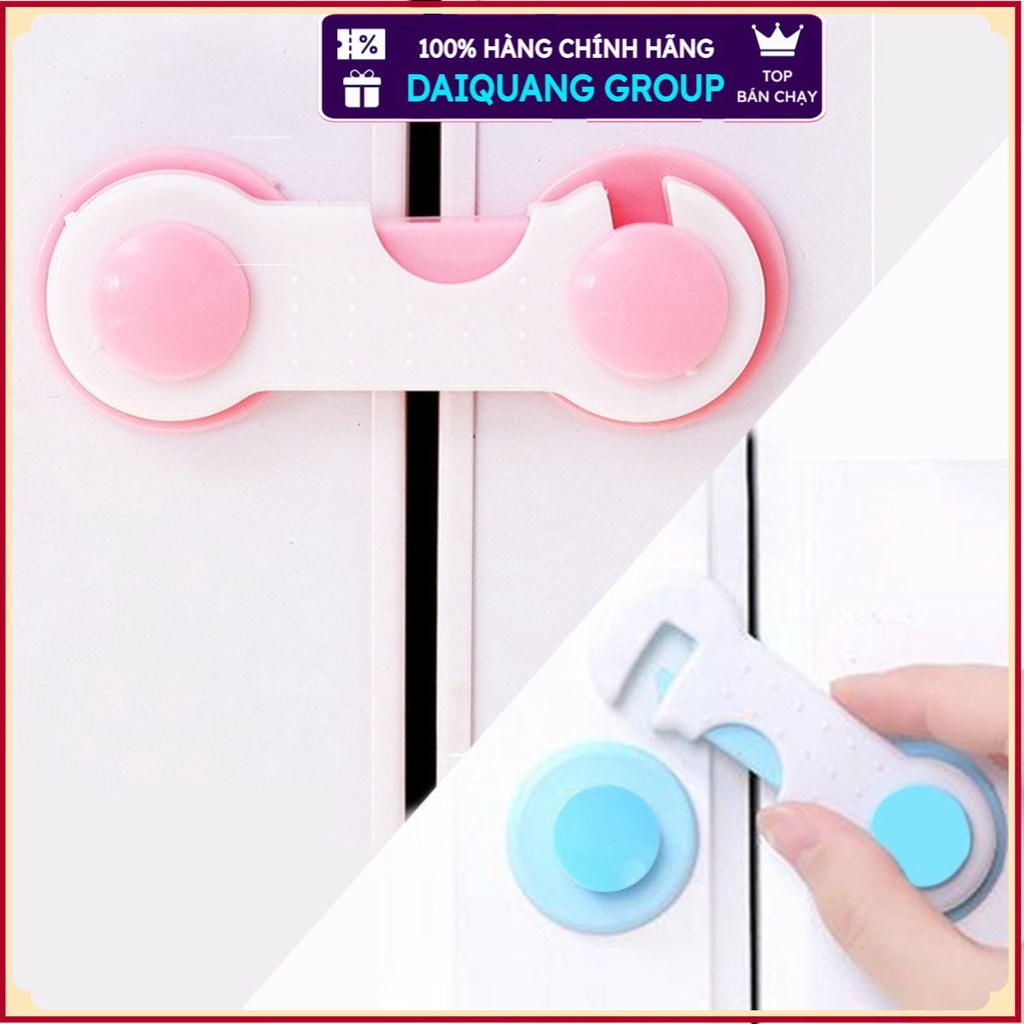 (Nhà Bạn Lên Có) Khóa nhựa gài tủ lạnh, tủ đồ, ngăn kéo an toàn cho bé