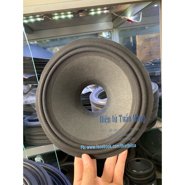 màng loa 20 vải lỗ coil (côn) 50 kèm rổ-Linh kiện thay thế sửa chữa loa