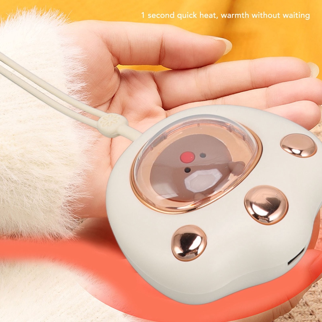 [Hàng Sẵn] Máy sưởi ấm mini cầm tay đa năng 5W 5V 1A USB 2 Cấp Độ Hình Chân Mèo Dễ Thương【Carbon070】