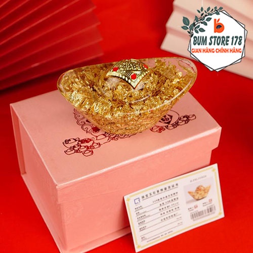 Đồ trang trí phong thủy, đồ phong thủy tài lộc hình quả thơm, ngân lượng, túi vàng dùng để bày biện thổ địa thần tài