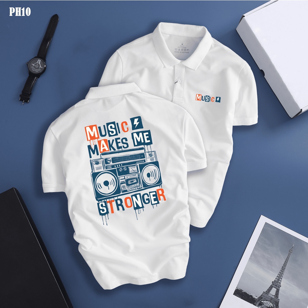Áo Polo Nam Cổ Bẻ Chất Cá Sấu Mềm Mịn Thoáng Mát Thấm Hút Mồ Hôi PH10