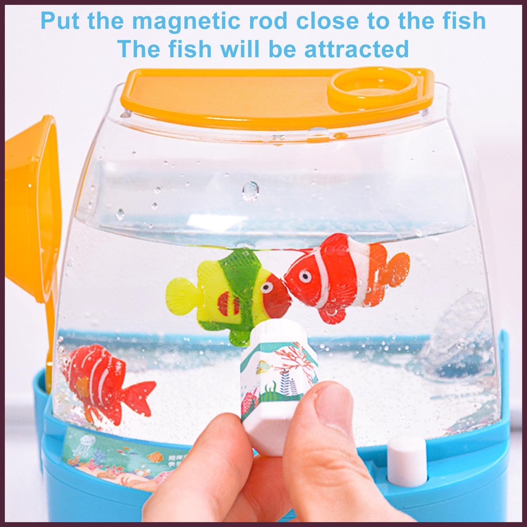 Bộ Đồ Chơi Câu Cá Nam Châm Chạy Điện Cho Trẻ Em
