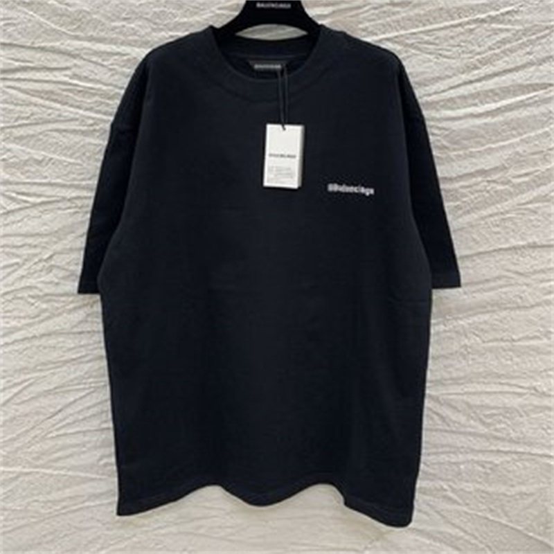 Áo Thun NgắN Tay Thêu Chữ Ba & Iaga ThờI Trang Cho Nam Và Nữ