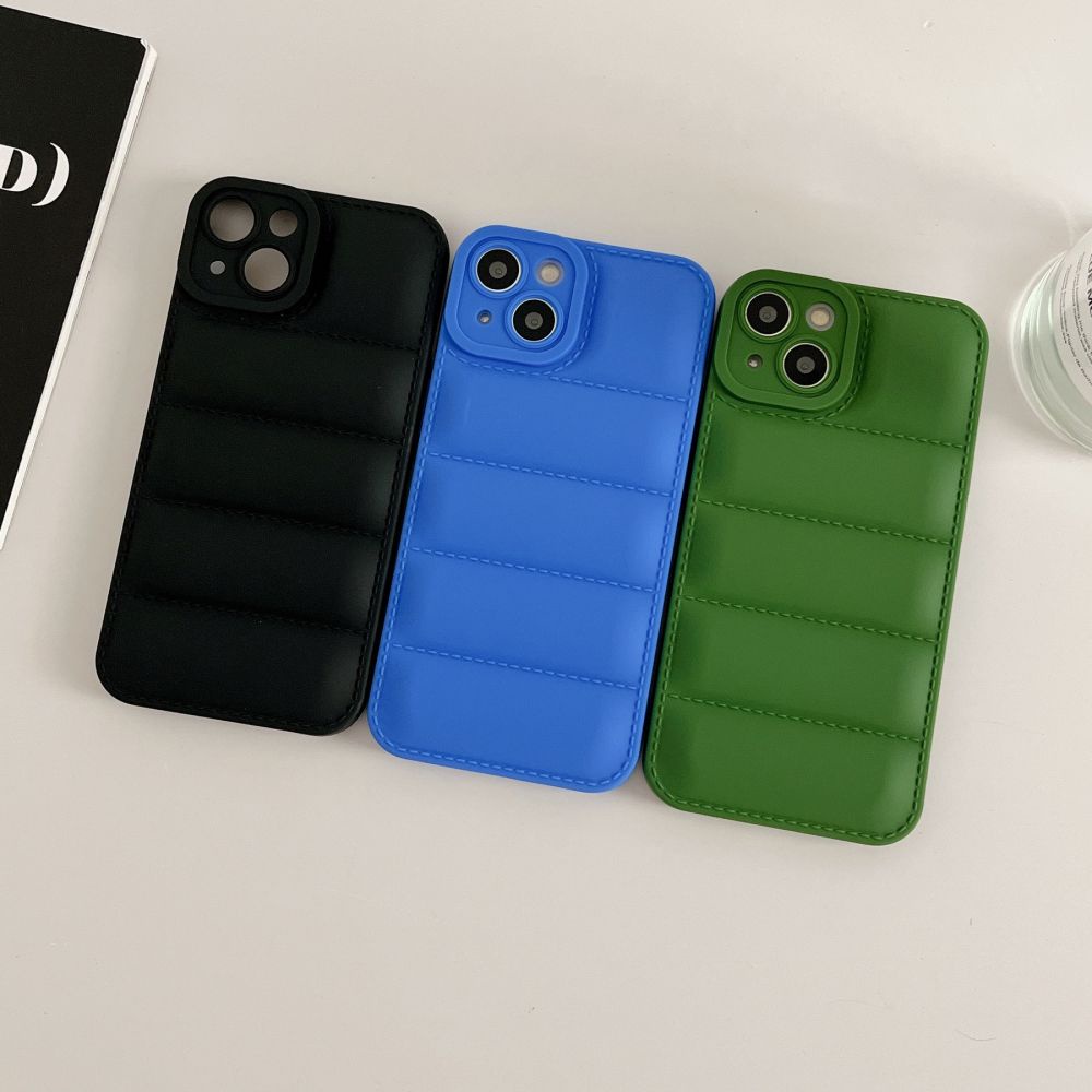 Ốp Điện Thoại TPU Mềm Chống Sốc Màu Kẹo 3D Cho IPhone 14 13 12 11 Pro Max X XR 8 7 Plus