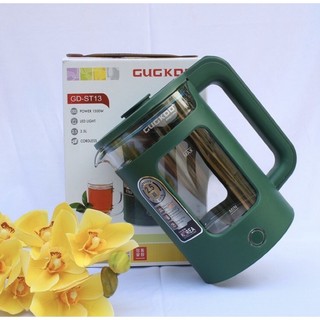 Ấm siêu tốc cuckoo thủy tinh - ấm đun nước siêu nhanh công suất lớn 1500w - dung tích 2.5l