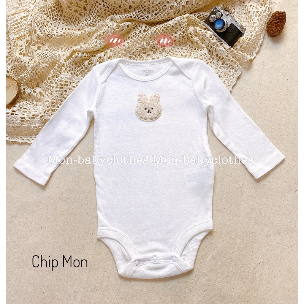 ÁO Body dài tay cotton mềm mịn cho bé