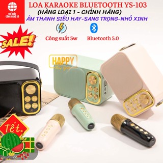Loa bluetooth mini YS 103(1 Micro)- YS 105(2 míc), loa bluetooth mini nhỏ nhẹ, chất lượng âm thanh tuyệt hay hát karaoke